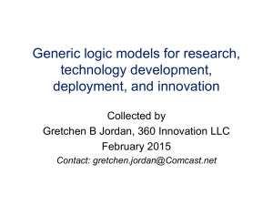 Jordan and others R&D logic models