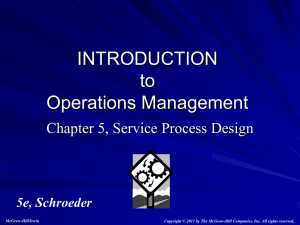 Service Process Design - McGraw Hill Higher Education