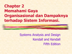 Pert 3 Analisis Sistem -Understanding Organizational