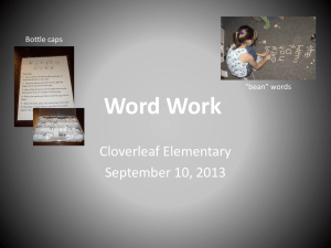 Word Work Powerpoint