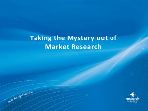 PowerPoint – Taking the Mystery out of Market Research