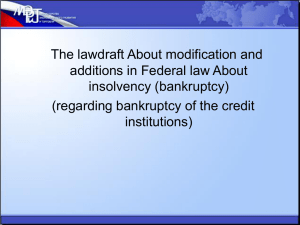 The lawdraft About modification and additions in federal law About