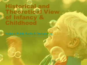 Historical View of Infancy & Childhood