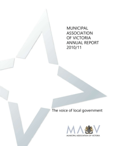 2010 * 11 annual report part 1 - Municipal Association of Victoria