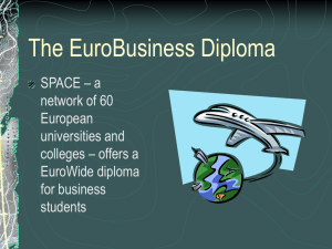 The EuroBusiness Diploma