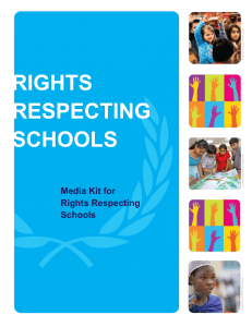 Media kit for rights respecting schools