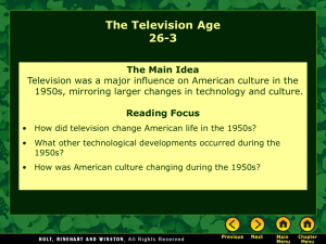 Lesson 26-3: The Television Age