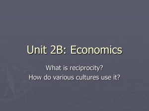 Unit 2B: Economics