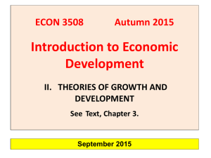 ECON 3508 Theories of Development