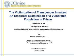 An Empirical Examination of a Vulnerable Population in Prison