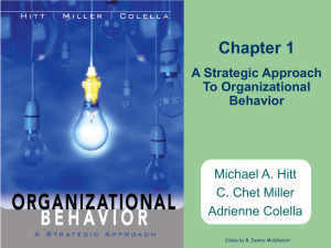 A Strategic Approach To Organizational Behavior