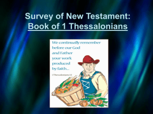 Survey of New Testament: Book of 1