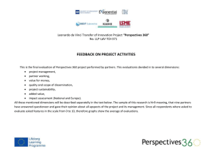 Evaluation Report - ADAM - Leonardo da Vinci Projects and