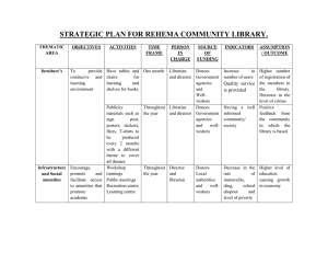 Rehema Library Strategic Plan