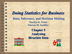 Doing Statistics for Business Data, Inferences, and Decision Making