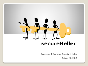 Security Awareness - Heller School for Social Policy and Management