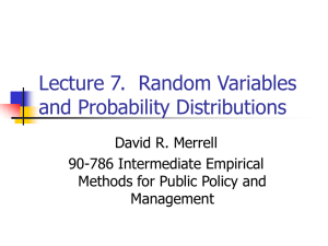 90-786 Intermediate Empirical Methods