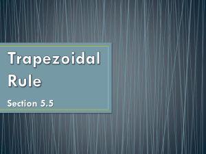 Applying the Trapezoidal Rule