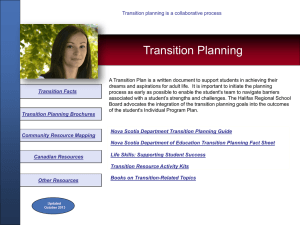 transition resource activity kits