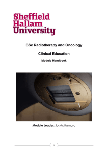 BSc Radiotherapy and Oncology