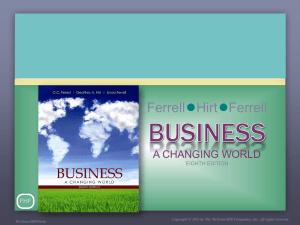 CHAPTER 5 Small Business, Entrepreneurship, and Franchising