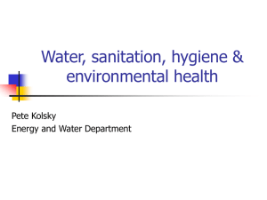 Water, sanitation, hygiene & environmental health