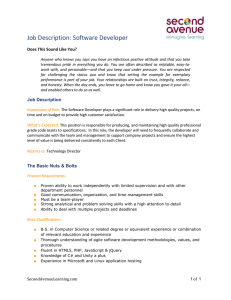 Entry level Software Developer - Second Avenue | Reimagine