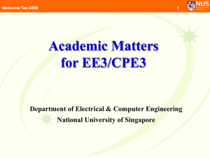 Presentation Slides for ECE3 Briefing on 6 Aug 09