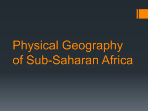 Physical Geography of Sub
