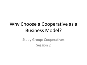 Why Choose a Cooperative as a Business Model?