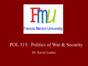 Democratic Peace Theory - Francis Marion University