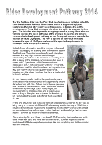 Caitlin and Sid's experience in the PC Rider Development Pathway