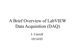LabVIEW Data Acquisition (DAQ)