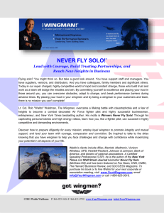 never fly solo!