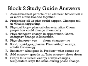 Block 1 Study Guide Answers