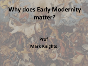 The Historiography of Early Modernity