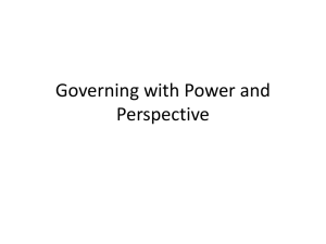 Week 10 – Power Politics