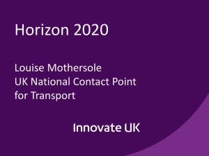 Horizon 2020 part one