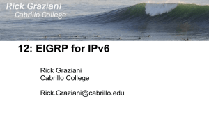 EIGRP for IPv6 - Cabrillo College
