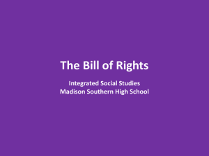 The Bill of Rights - Madison County Schools