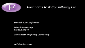 John J Armstrong and Leslie A Bryce, Fortinbras Risk Consultancy Ltd