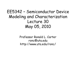 EE 5342 Lecture