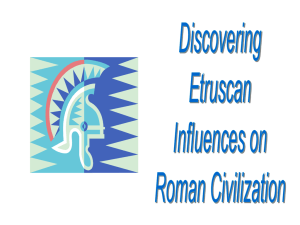 Dicovering Etruscan Influences