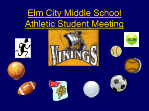 Elm City Middle School Athletic Parent Meeting
