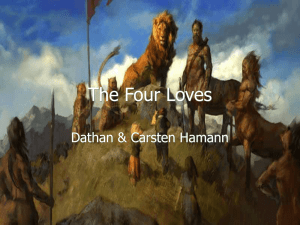 The Four Loves - Dathan and Carsten