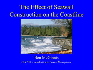 The Effect of Seawall Construction on the Coastline