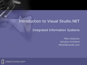 Introduction to Visual Studio.NET