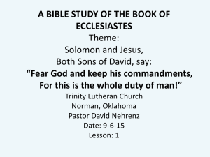 Ecclesiastes-Bible-S.. - Trinity Lutheran Church