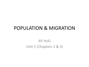 POPULATION & MIGRATION
