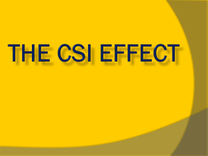 The CSI Effect - Mrfarshtey.net